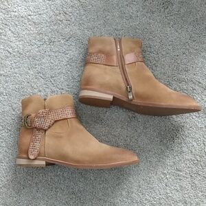 Antelope ankle booties stud straps buckle